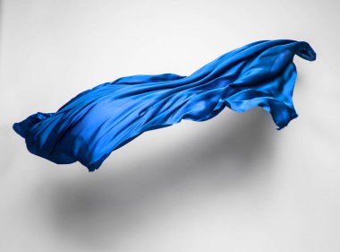 soyut mavi kumaş hareket halinde