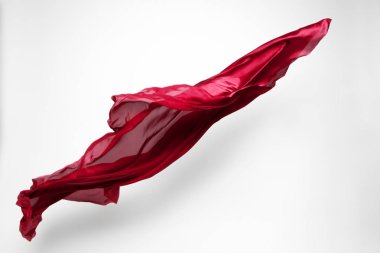 soyut kırmızı kumaş hareket halinde