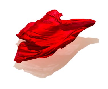 soyut kırmızı kumaş hareket halinde