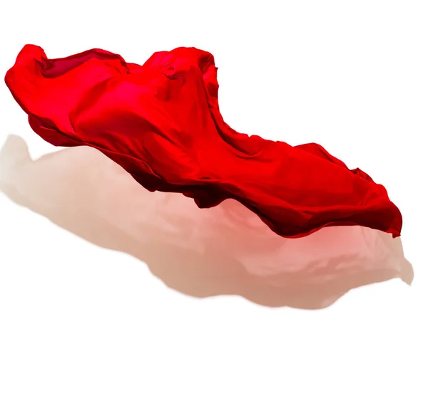 Abstraktní červená látka v pohybu — Stock fotografie