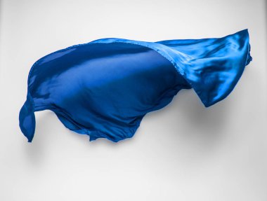 soyut mavi kumaş hareket halinde