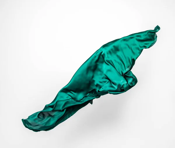 Zelený létající tkanina — Stock fotografie