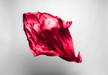 soyut kırmızı kumaş hareket halinde