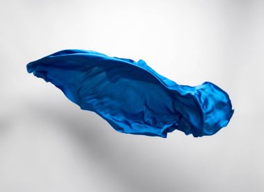 soyut mavi kumaş hareket halinde