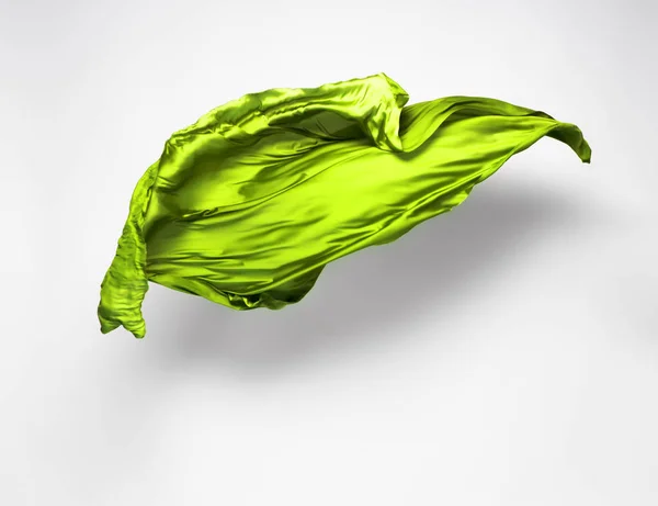 Zielony tkaniny latający — Zdjęcie stockowe