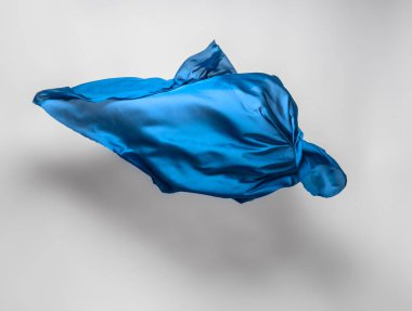 soyut mavi kumaş hareket halinde