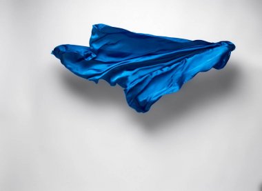 soyut mavi kumaş hareket halinde