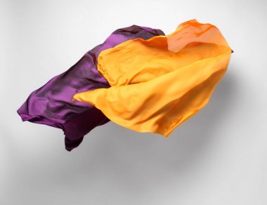 hareket soyut sarı kumaş