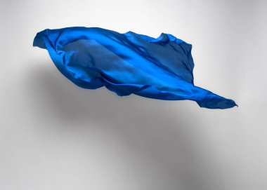 soyut mavi kumaş hareket halinde