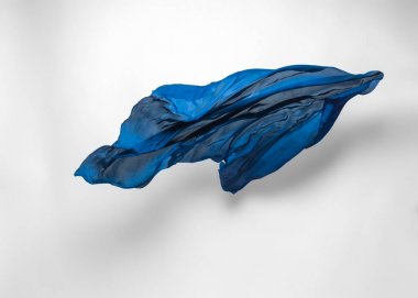 soyut mavi kumaş hareket halinde