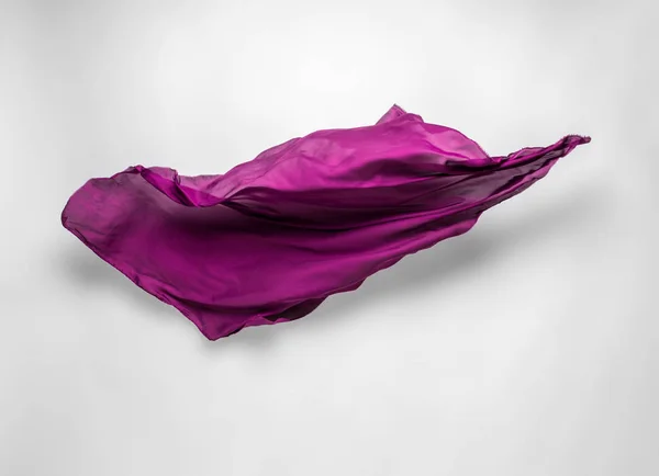 Purple flying fabric — Stock Photo, Image