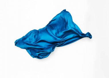 soyut mavi kumaş hareket halinde