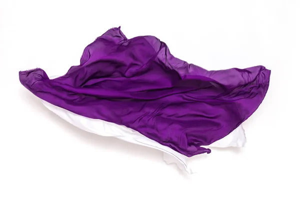 Abstract purple and white fabric in motion — Stock Photo, Image