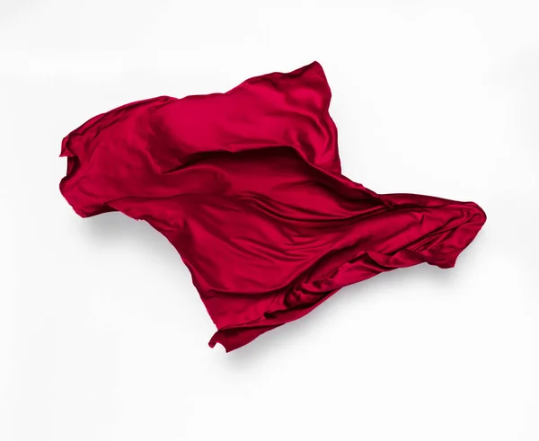 運動中の抽象的な赤い布は — ストック写真