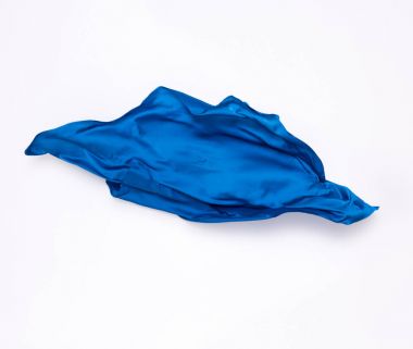 soyut mavi kumaş hareket halinde