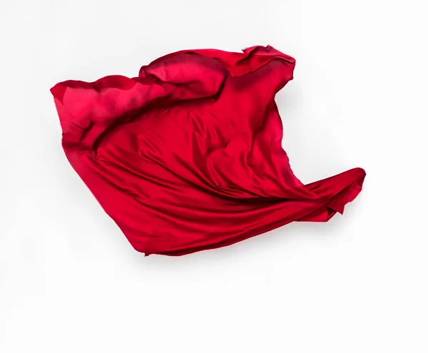 Abstraktní červená látka v pohybu — Stock fotografie