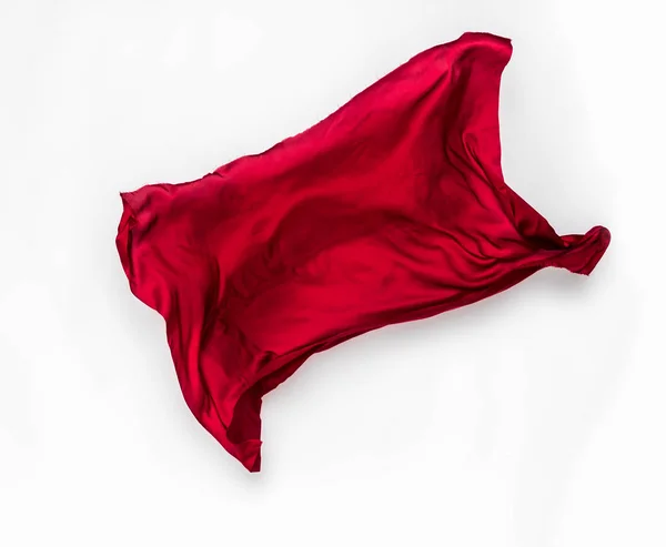 Abstract red fabric in motion — Stock Photo, Image