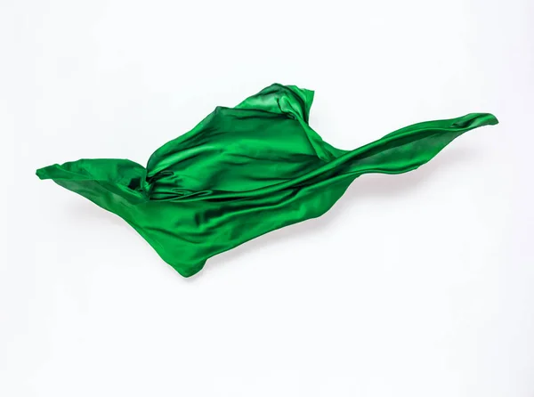 运动中的抽象绿色织物 — 图库照片