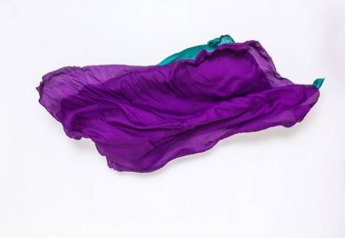 hareket soyut yeşil ve mor kumaş