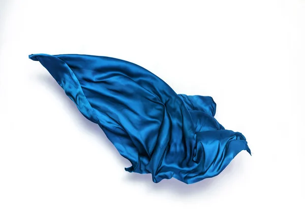 Abstract blue fabric in motion — Stock Photo, Image