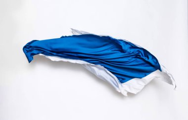 hareket soyut mavi ve beyaz kumaş