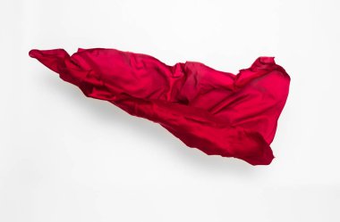 soyut kırmızı kumaş hareket halinde