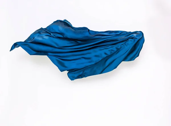 Abstraktní modrá látka v pohybu — Stock fotografie