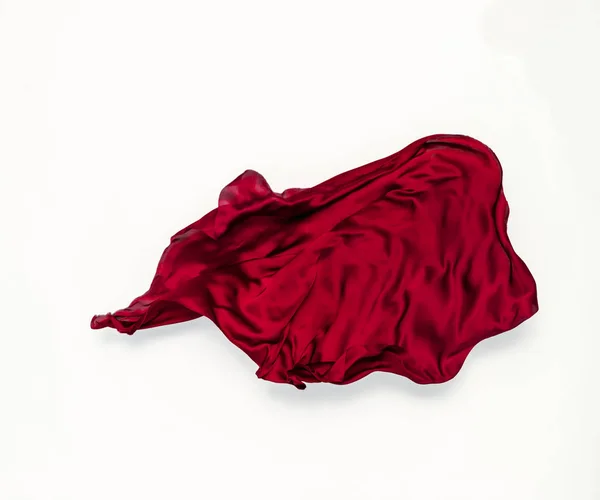 Tissu rouge abstrait en mouvement — Photo