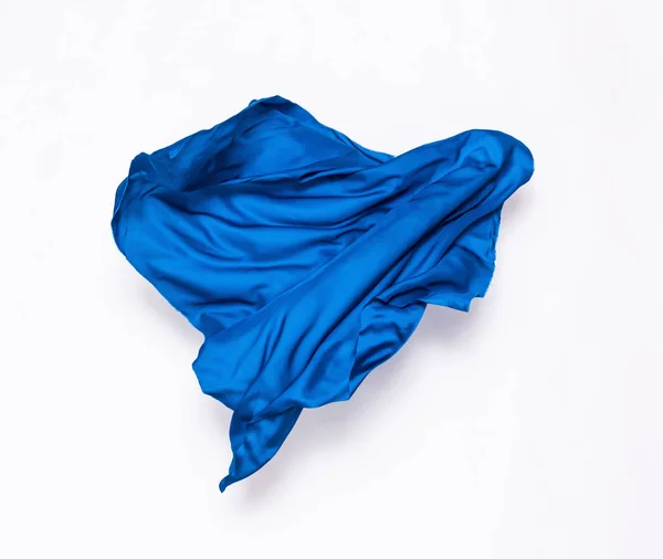 Abstract blue fabric in motion — Stock Photo, Image