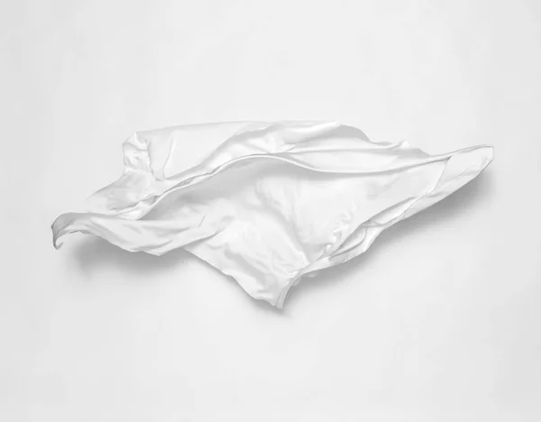 白い背景の上の抽象的な白い布 — ストック写真