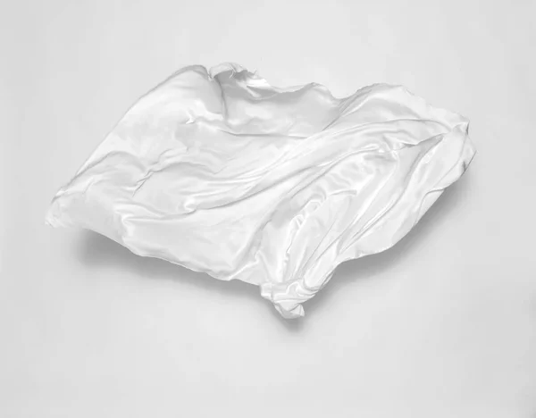 Astratto tessuto bianco su sfondo bianco — Foto Stock