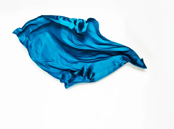 Abstract blue fabric in motion — Stock Photo, Image