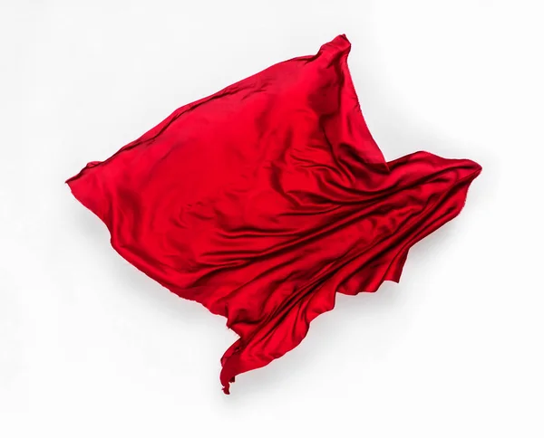 Abstract red fabric in motion — Stock Photo, Image