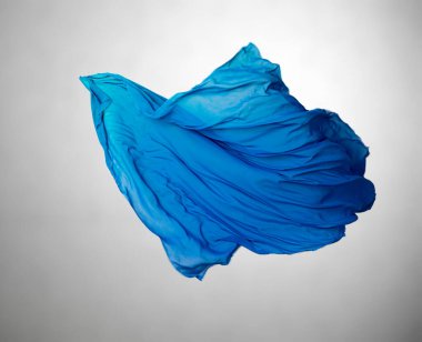 soyut mavi kumaş hareket halinde