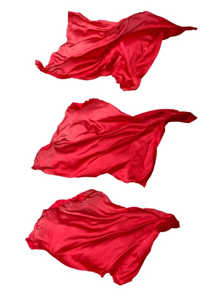 Abstract red fabric in motion — Stock Photo, Image