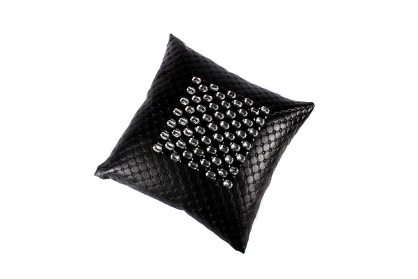 Lussuoso cuscino nero — Foto Stock