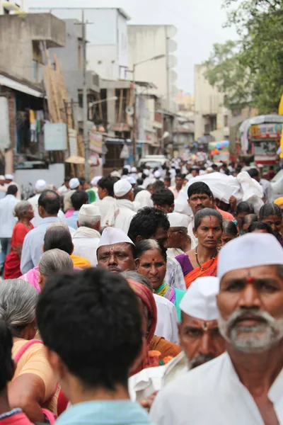Aldeia indiana multidão — Fotografia de Stock