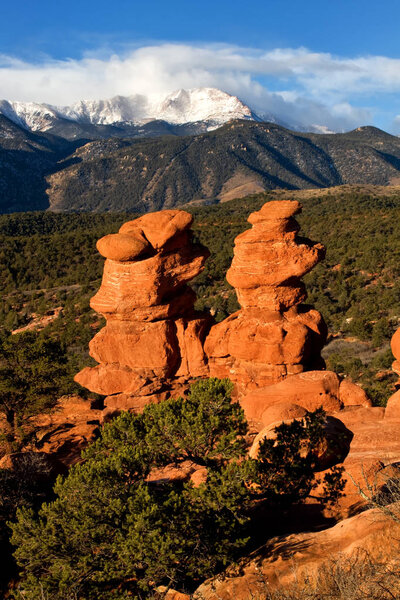 Pikes Peak from Garden of the Gods
