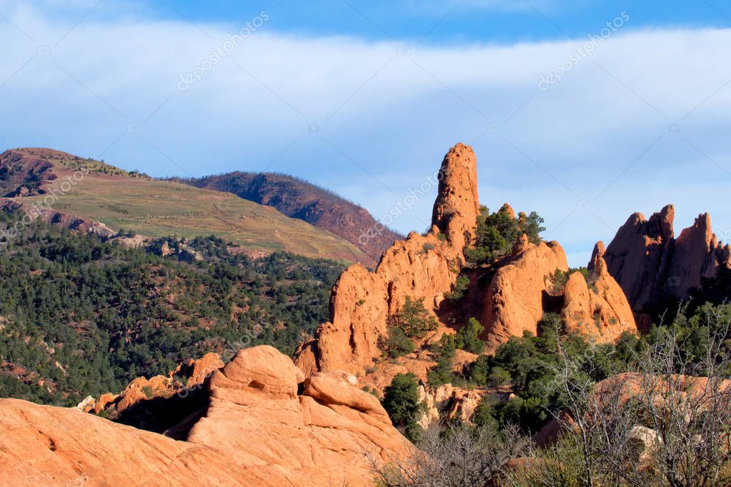 Garden Of The Gods On A Spring Day Stock Photo C Rondakimbrow