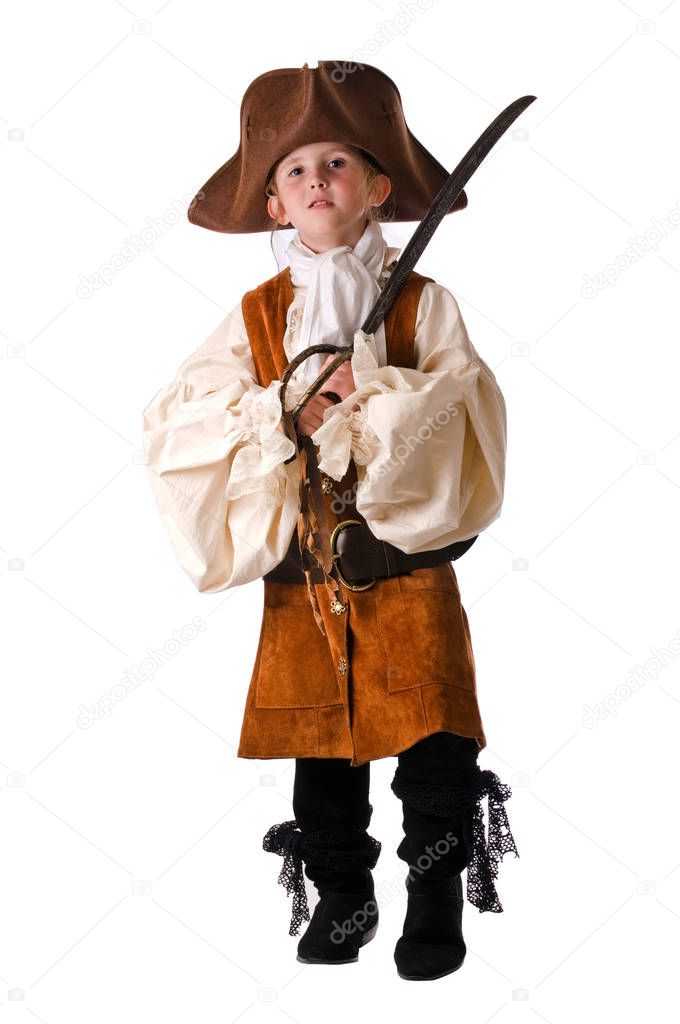 Little girl pirate for Halloween