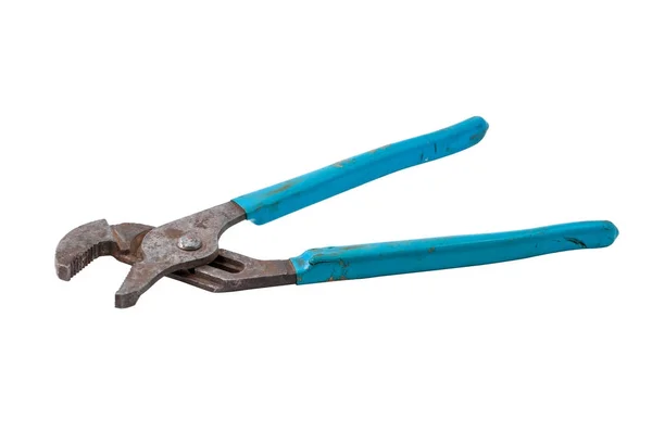 A pair of adjustable pliers against a white background — Stock Photo, Image