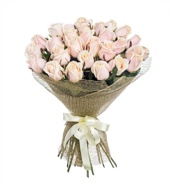 Flower bouquet of pink roses — Stock Photo, Image