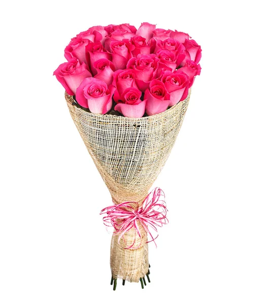 Blumenstrauß aus rosa Rosen — Stockfoto