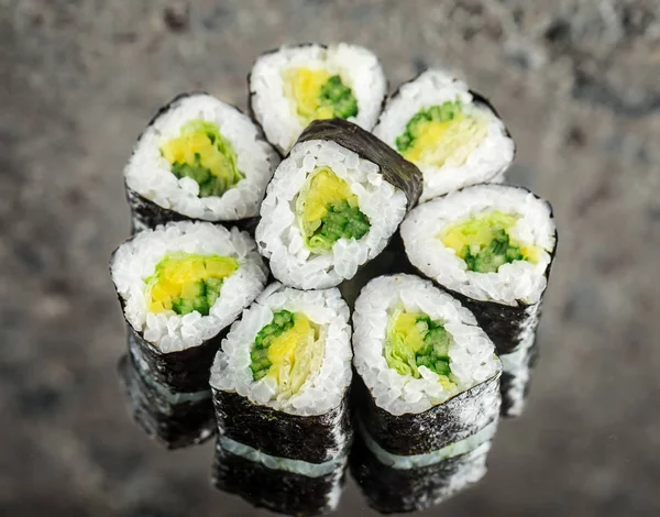 Mini roll with vegetables — Stock Photo, Image