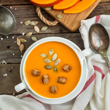 balkabağı çorbası püre