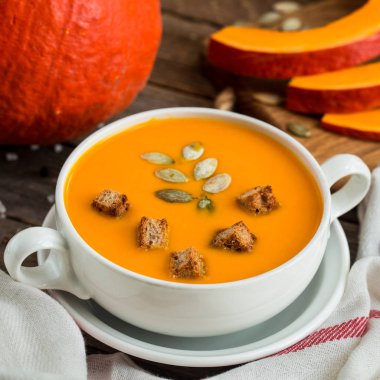 balkabağı çorbası püre