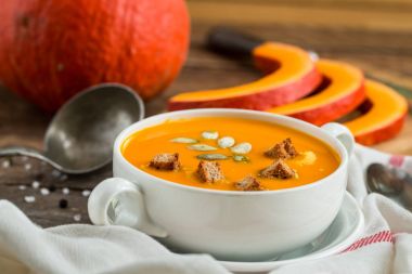 balkabağı çorbası püre