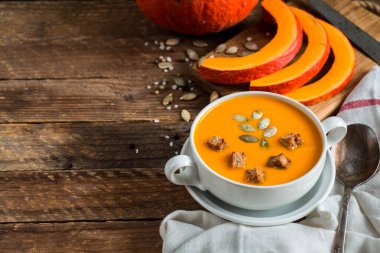 balkabağı çorbası püre