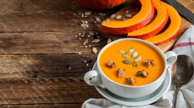 balkabağı çorbası püre