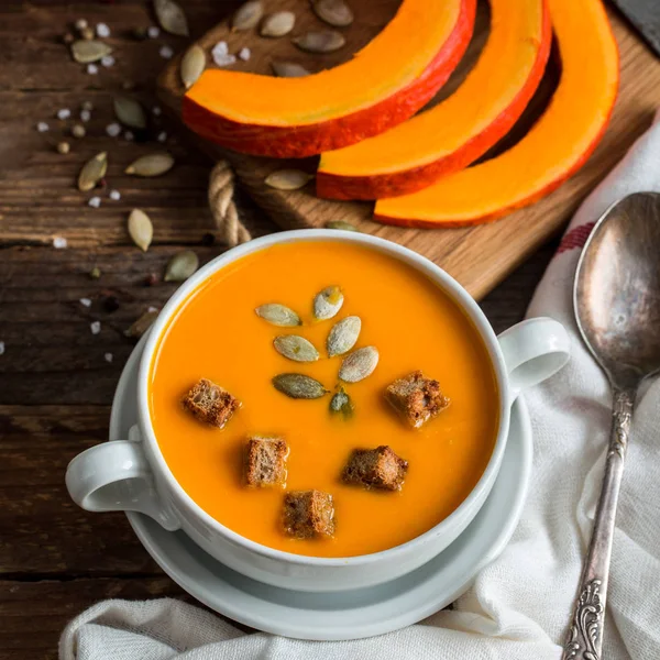 カボチャのスープのピューレ — ストック写真